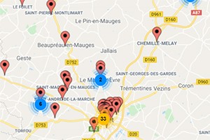 Ouverts pendant cette période dans le 49