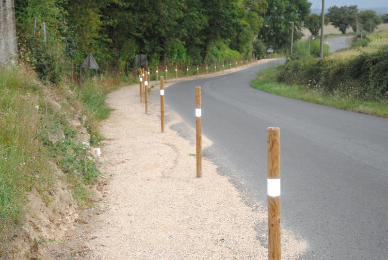 chemin-sécurité route de St Christophe du Bois - Le Puy St Bonnet 