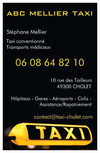 Cholet tourisme taxi abc mellier 