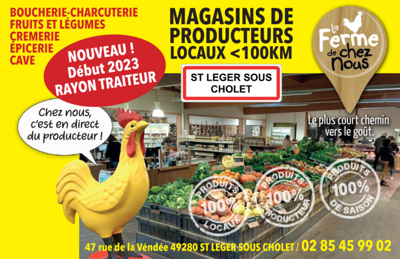 le ferme de chez nous magasin producteur st léger sous cholet