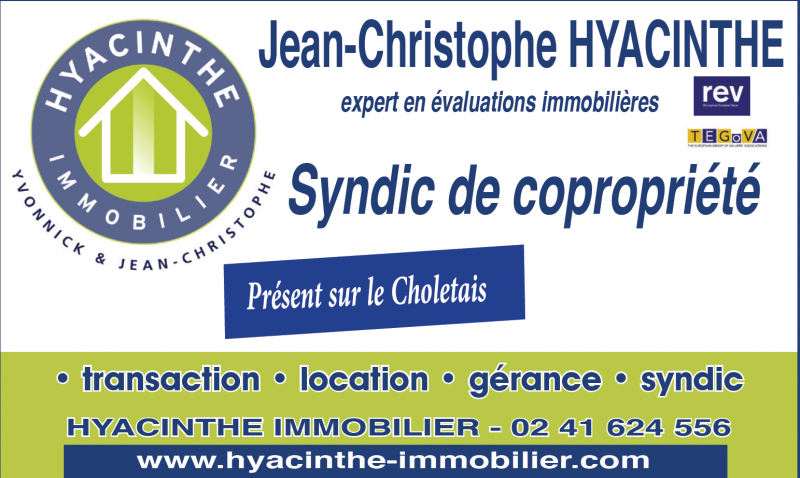 cholet tourisme hyacinthe immobilier syndic copopriété