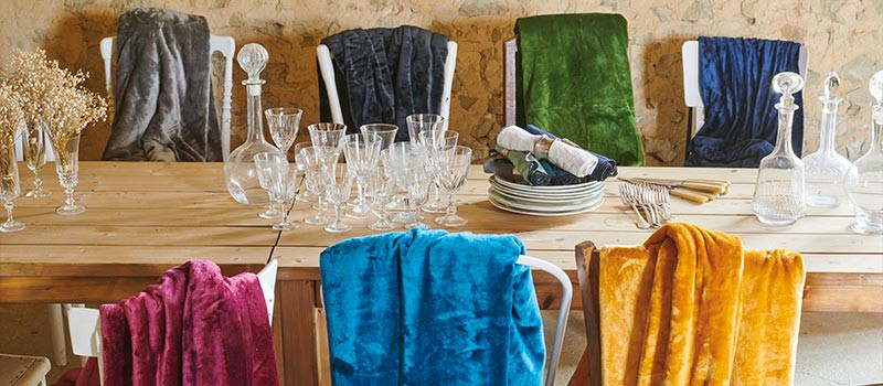 Plaid cosy - © Sté Garnier Thiebault Le grenier du tissage linge de maison la séguinière