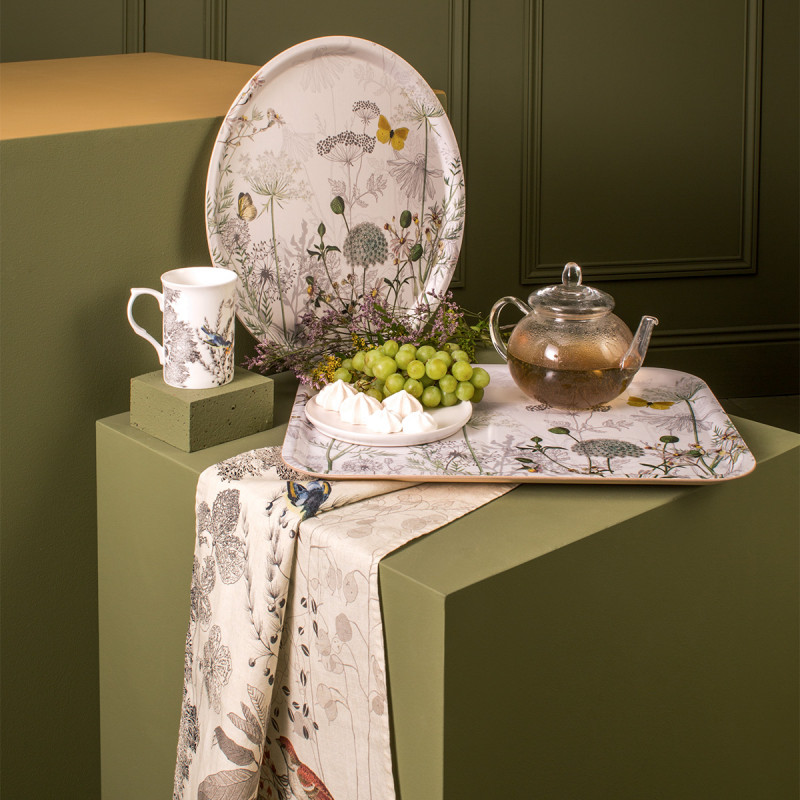 Plateau & mug - © Sté Garnier Thiebault Le grenier du tissage linge de maison la séguinière