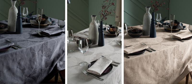 Linge de table - © Sté Garnier Thiebault Le grenier du tissage linge de maison la séguinière