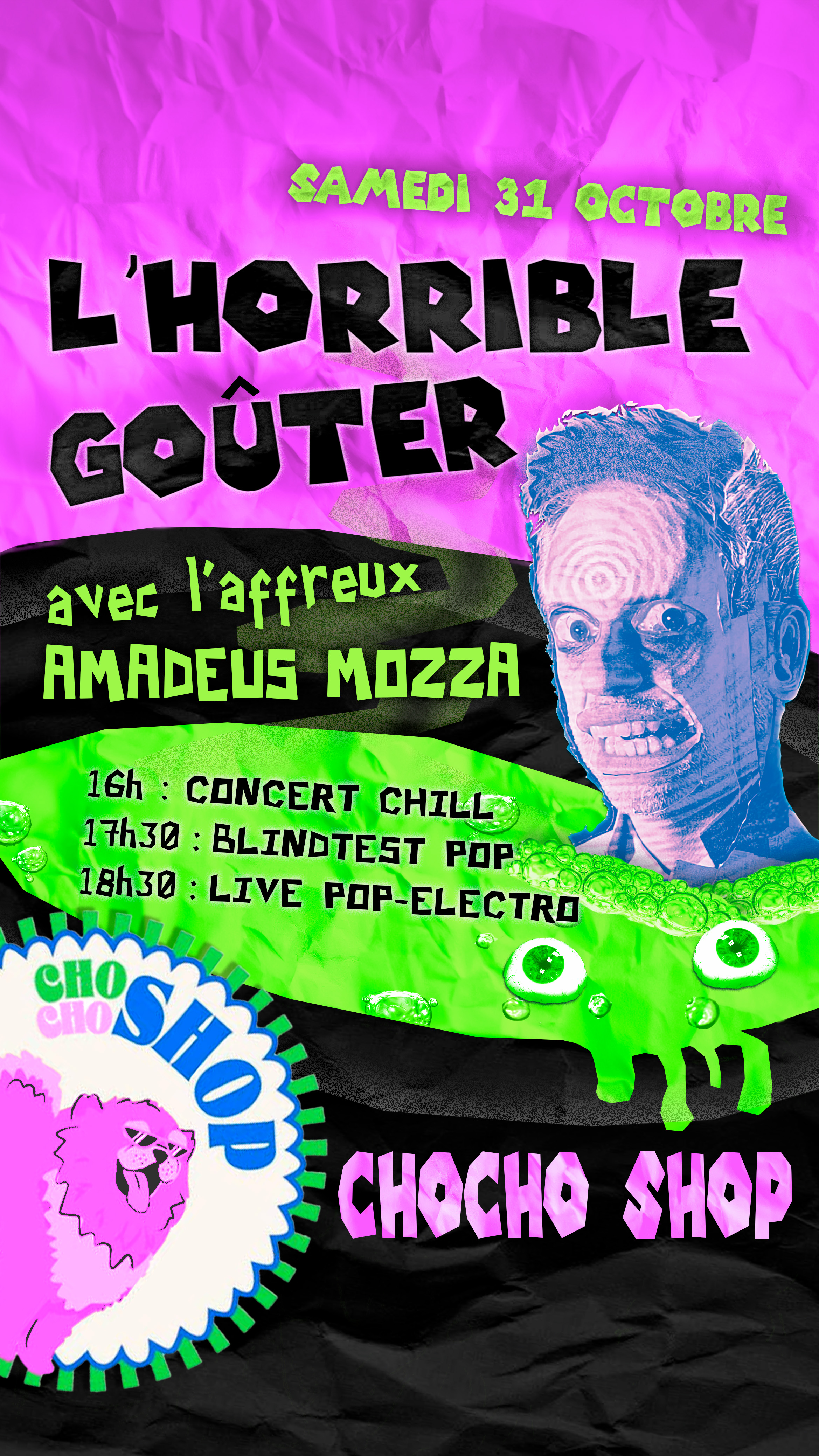 L’Horrible Goûter avec l’affreux Amadeus MOZZA