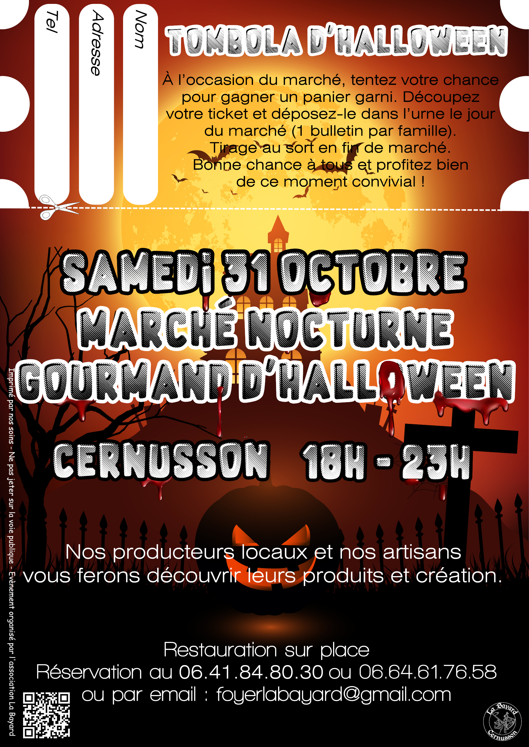 Marché Gourmand Nocturne d'Halloween