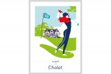 Carte postale Illustrée Le Golf - Cholet