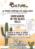 Affiche théâtre St Léger somewhere in the black hills