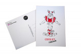 Lot de 6 cartes postales Rouge Collection