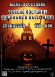 Marché Nocturne Halloween Gourmand Repas Produits Locaux Artisanat Déguisement Costume