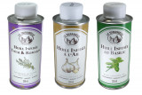 Trio Huiles Infusées - Ail - Basilic - Thym Romarin