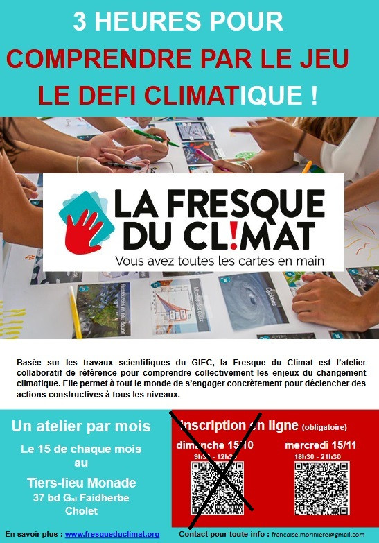 Atelier Fresque du climat cholet