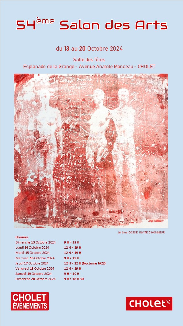 Agenda manifestation 54e Salon des Arts 2024 Cholet