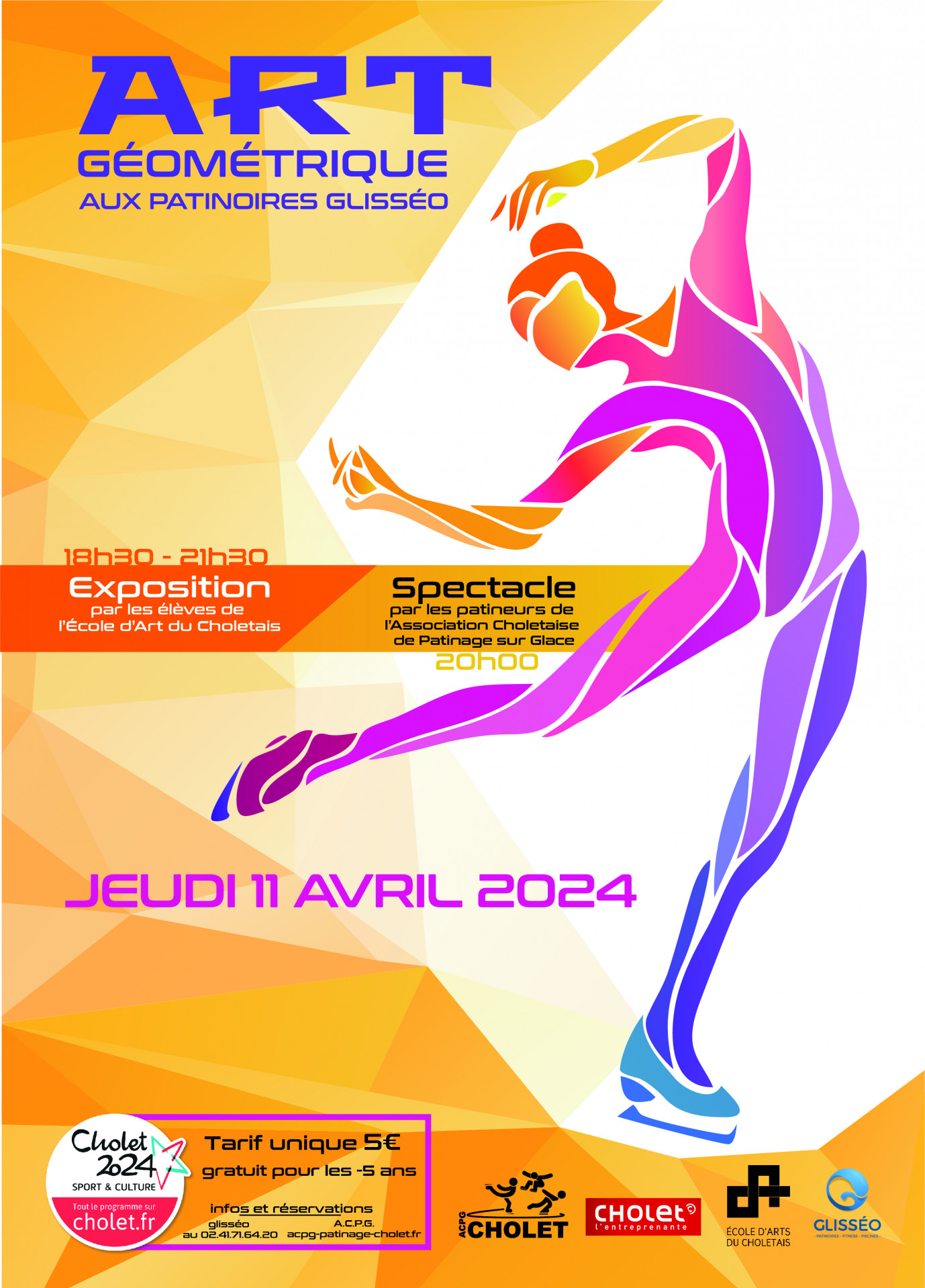 Art géométrique exposition spectacle glisseo cholet