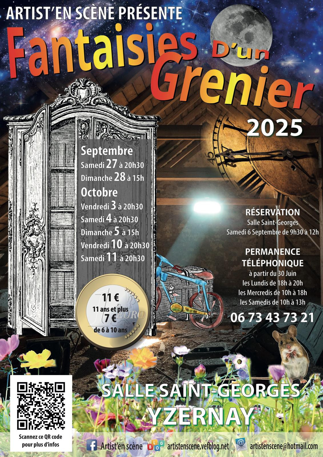 spectacle musicale fantaisies d'un grenier yzernay