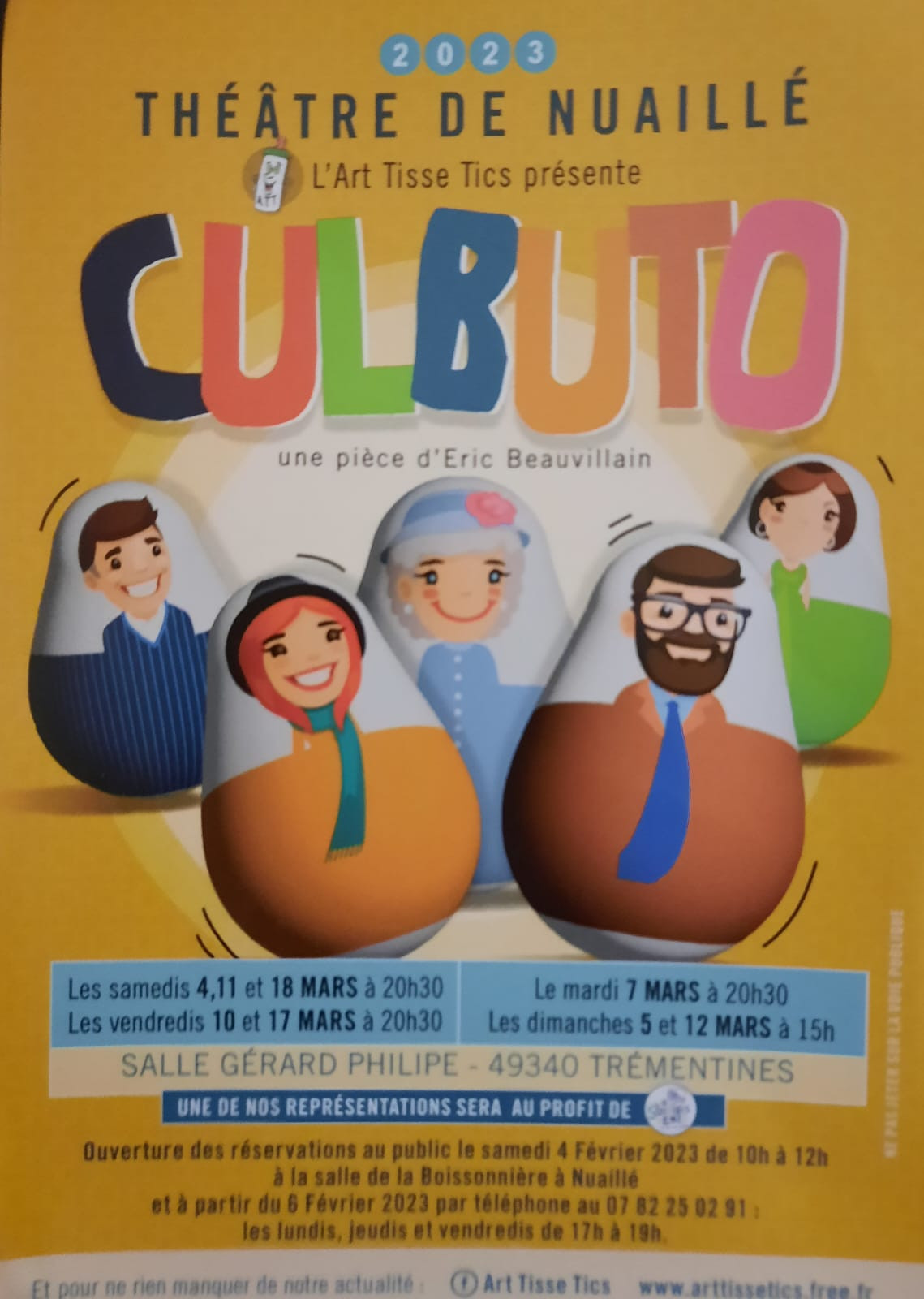 théêtre nuaillé l'art tisse tics culbuto trémentines