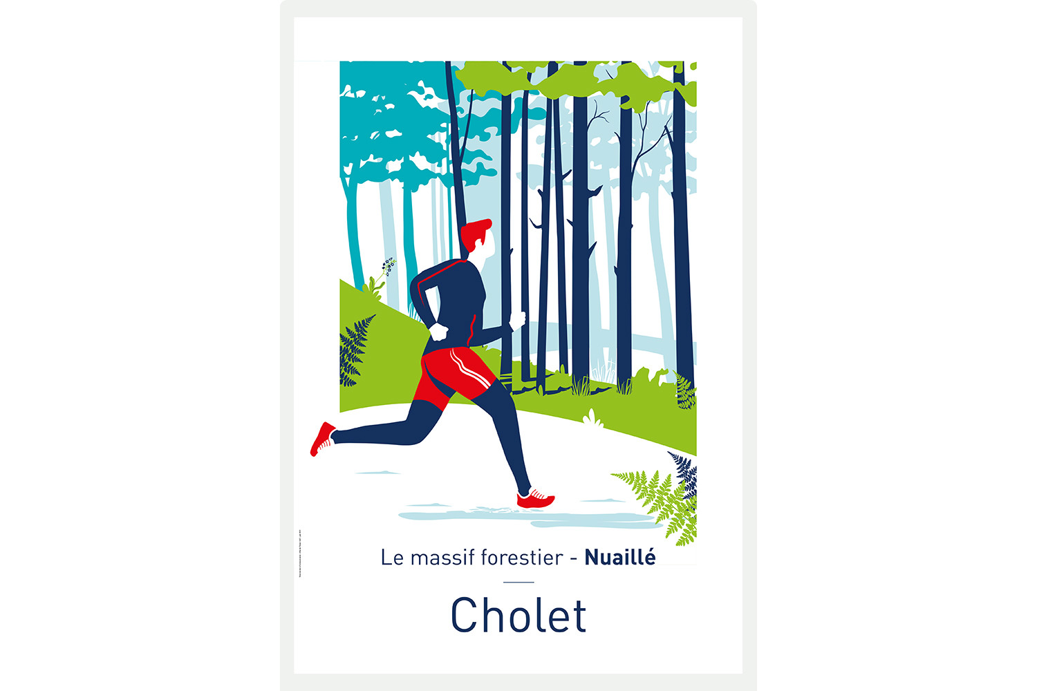 Affiche Illustrée Le Massif Forestier - Nuaillé
