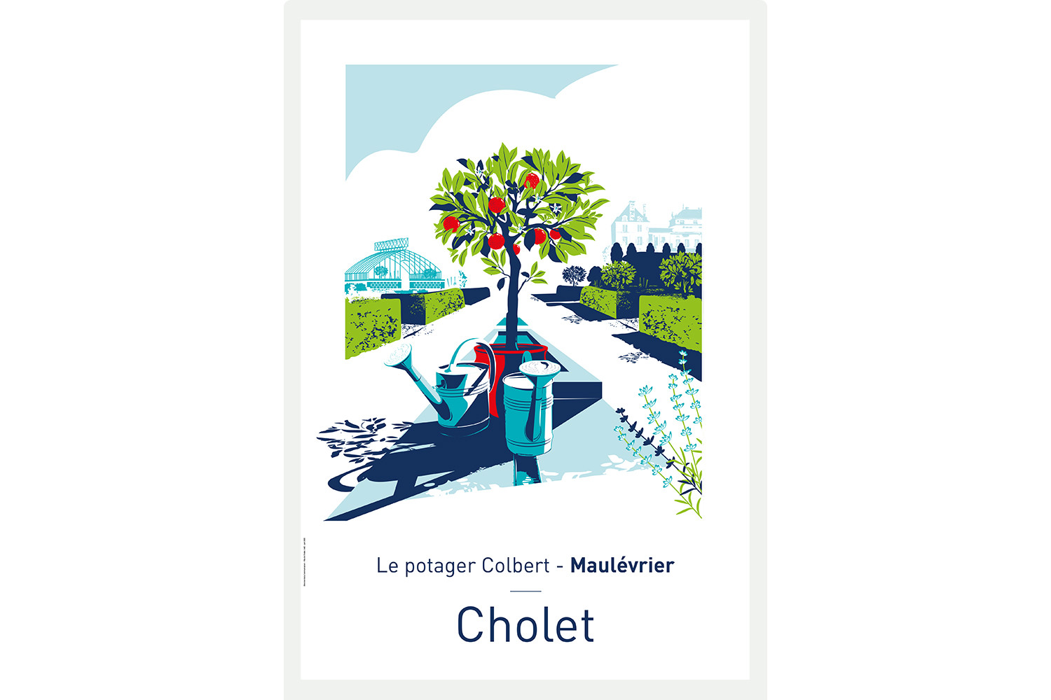 Affiche Illustrée Le Potager Colbert - Maulévrier