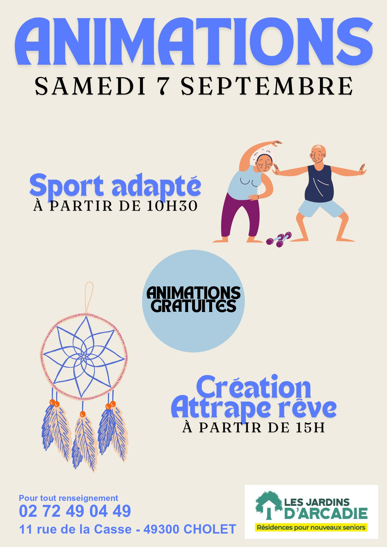 Animations Les Jardins d'Arcadie