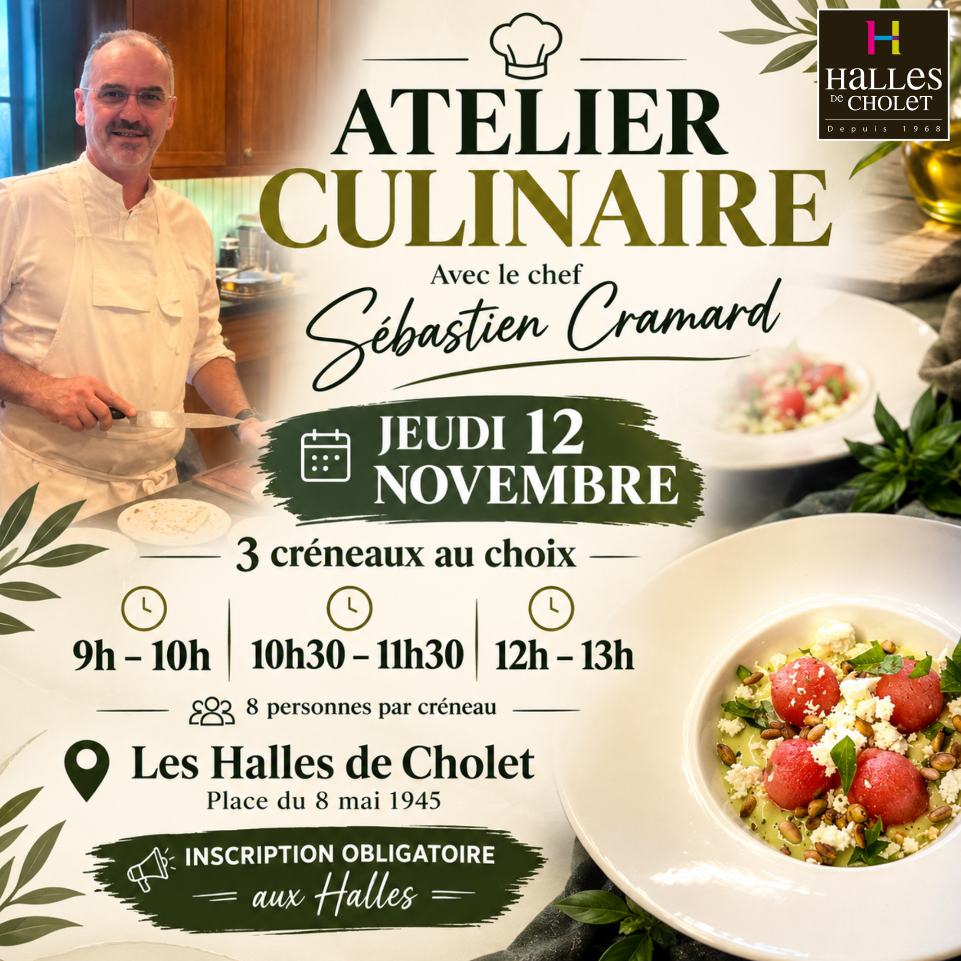 Atelier culinaire - © Les Halles de Cholet atelier-culinaire-halles-cholet