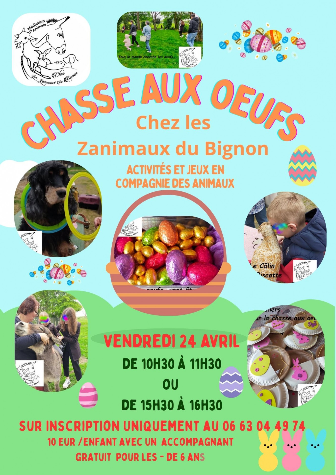 Ateliers Petit Soigneur Animalier - Chasse aux oeufs Ateliers Petit Soigneur Animalier - Chasse aux oeufs