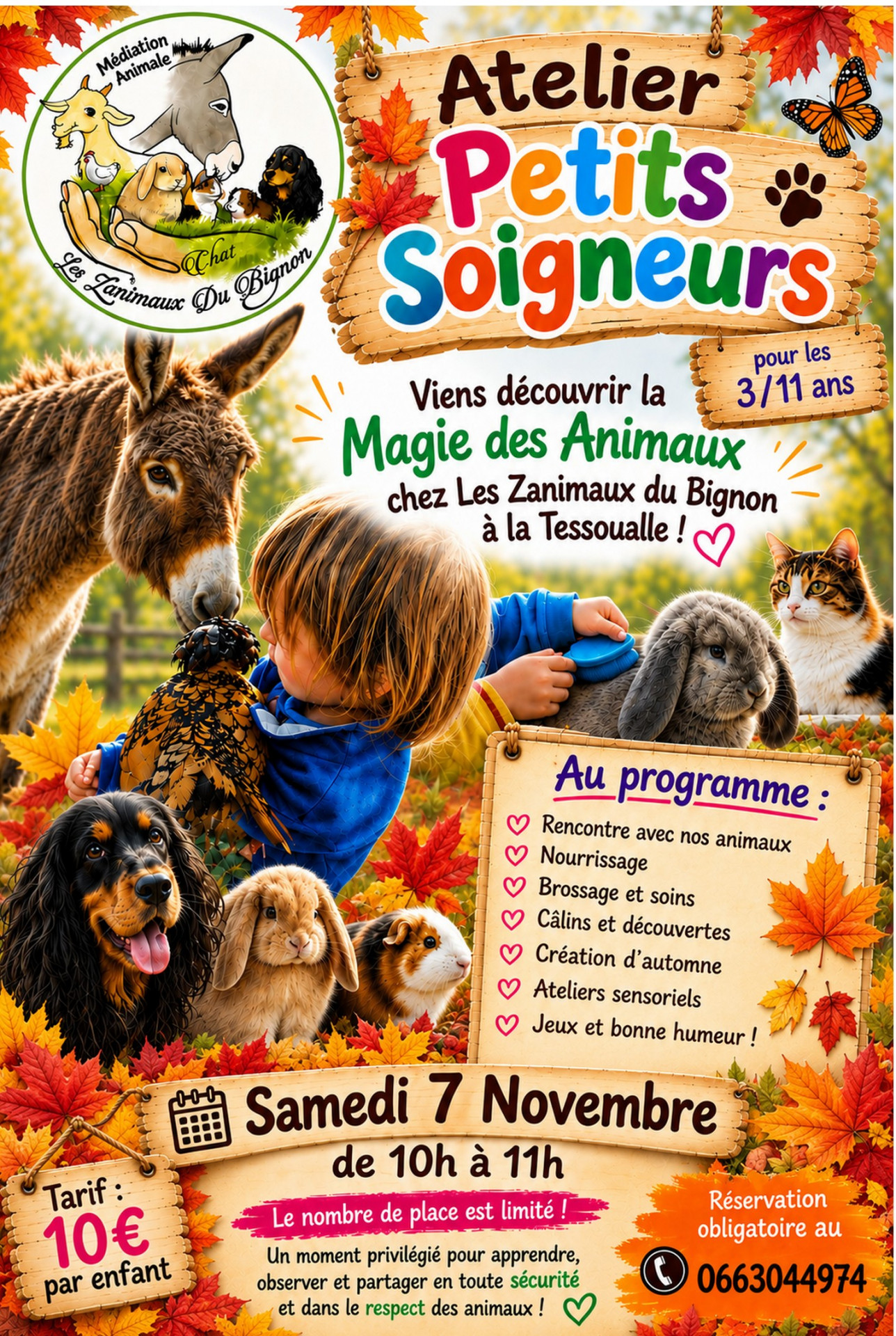 Agenda manifestation Ateliers petits soigneurs (49) La Tessoualle