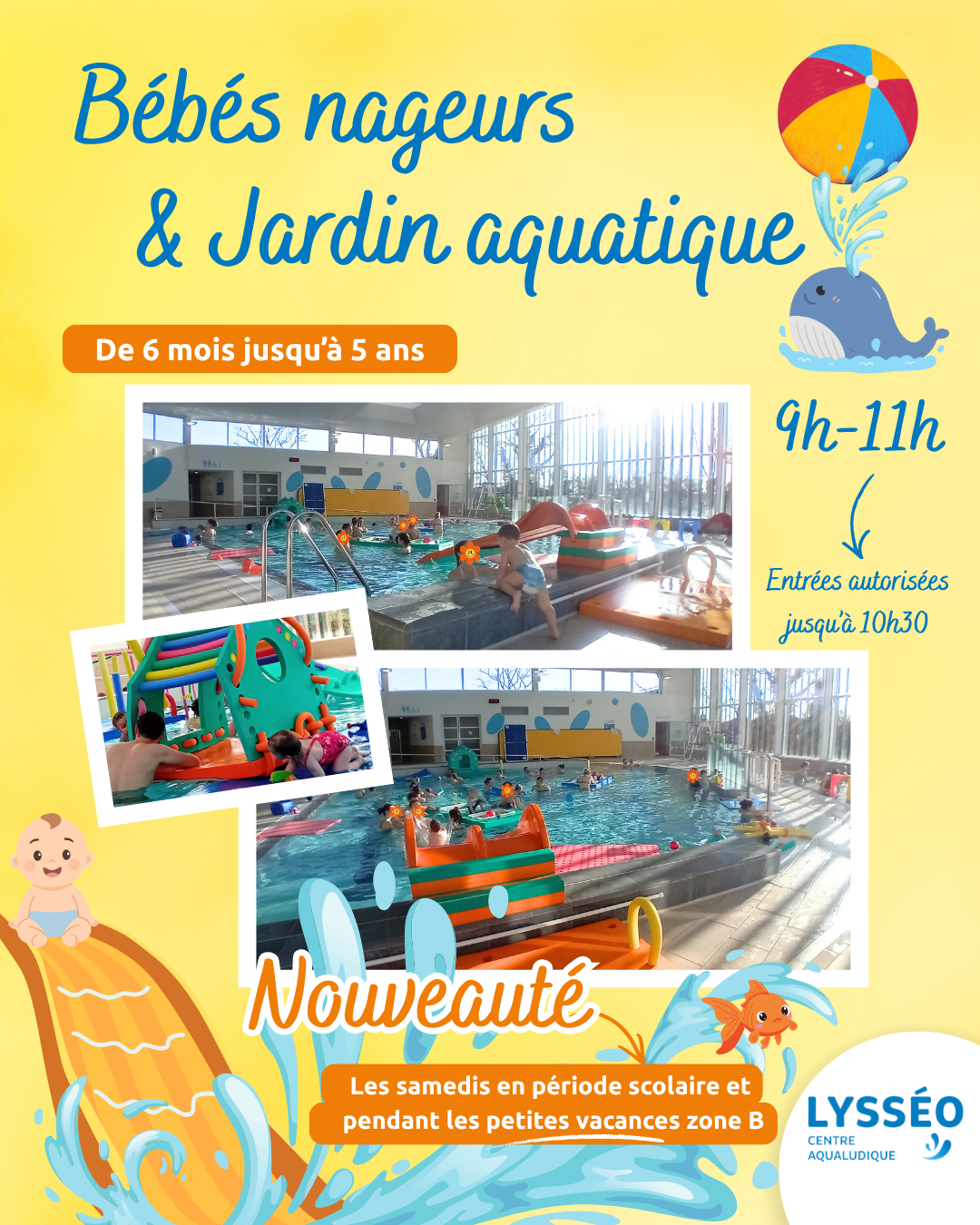 Bébé nageur 2026 - © Lysséo Agenda manifestation Lys-Haut-Layon Vihiers Bébé nageur 2026