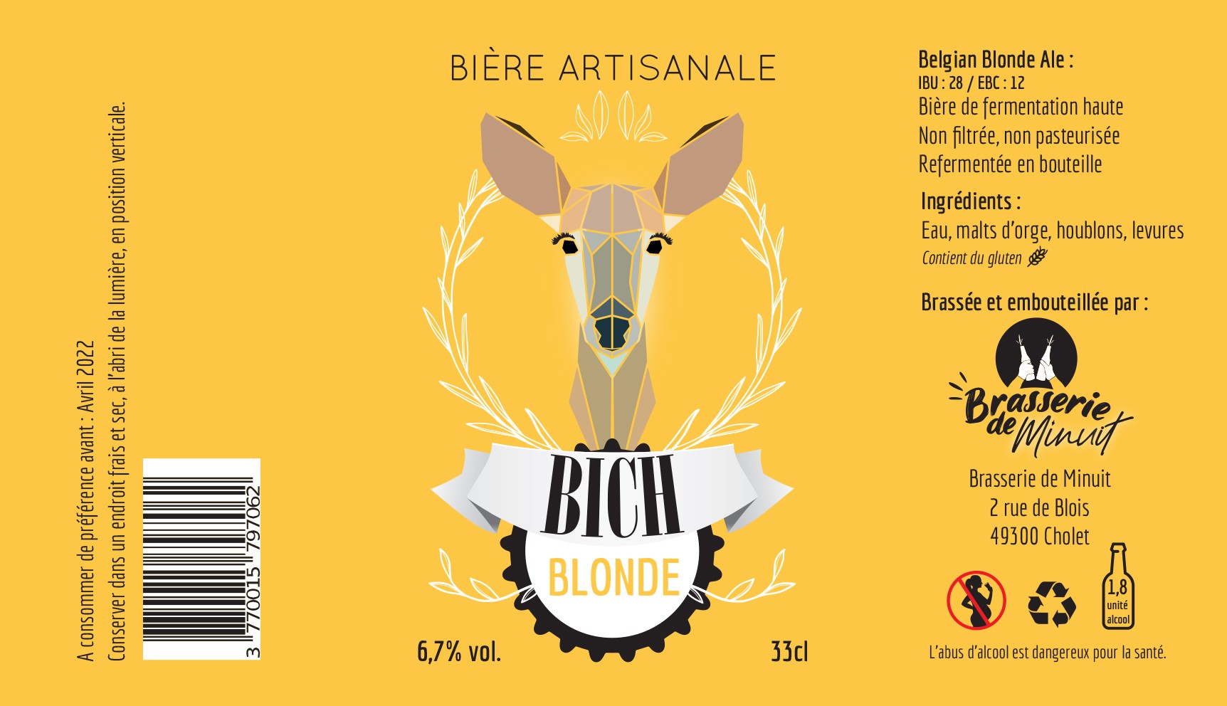 Bière BICH - 33 cl