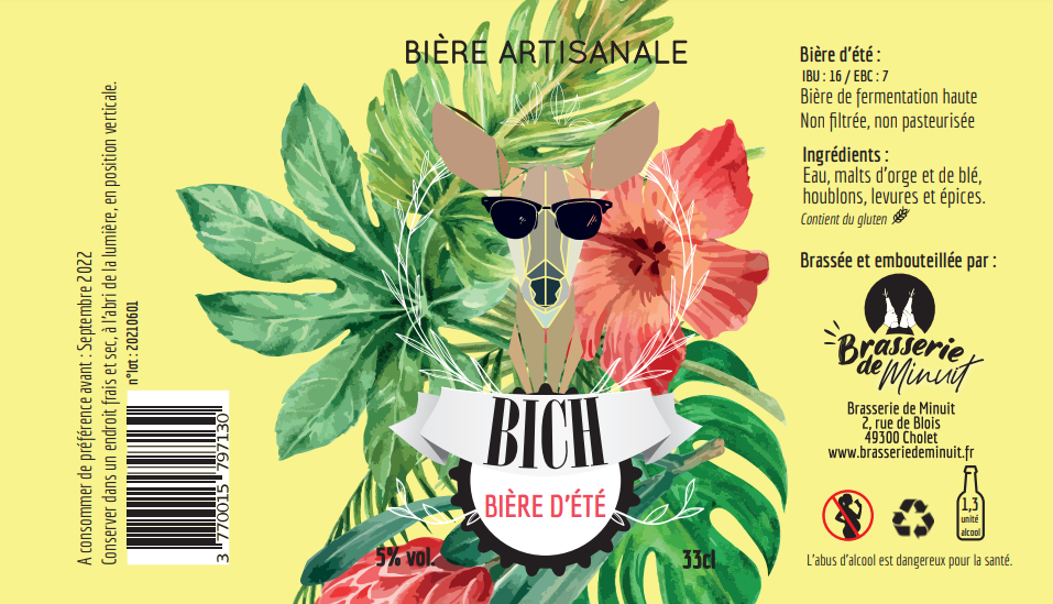 Bière BICH - 33 cl - Été