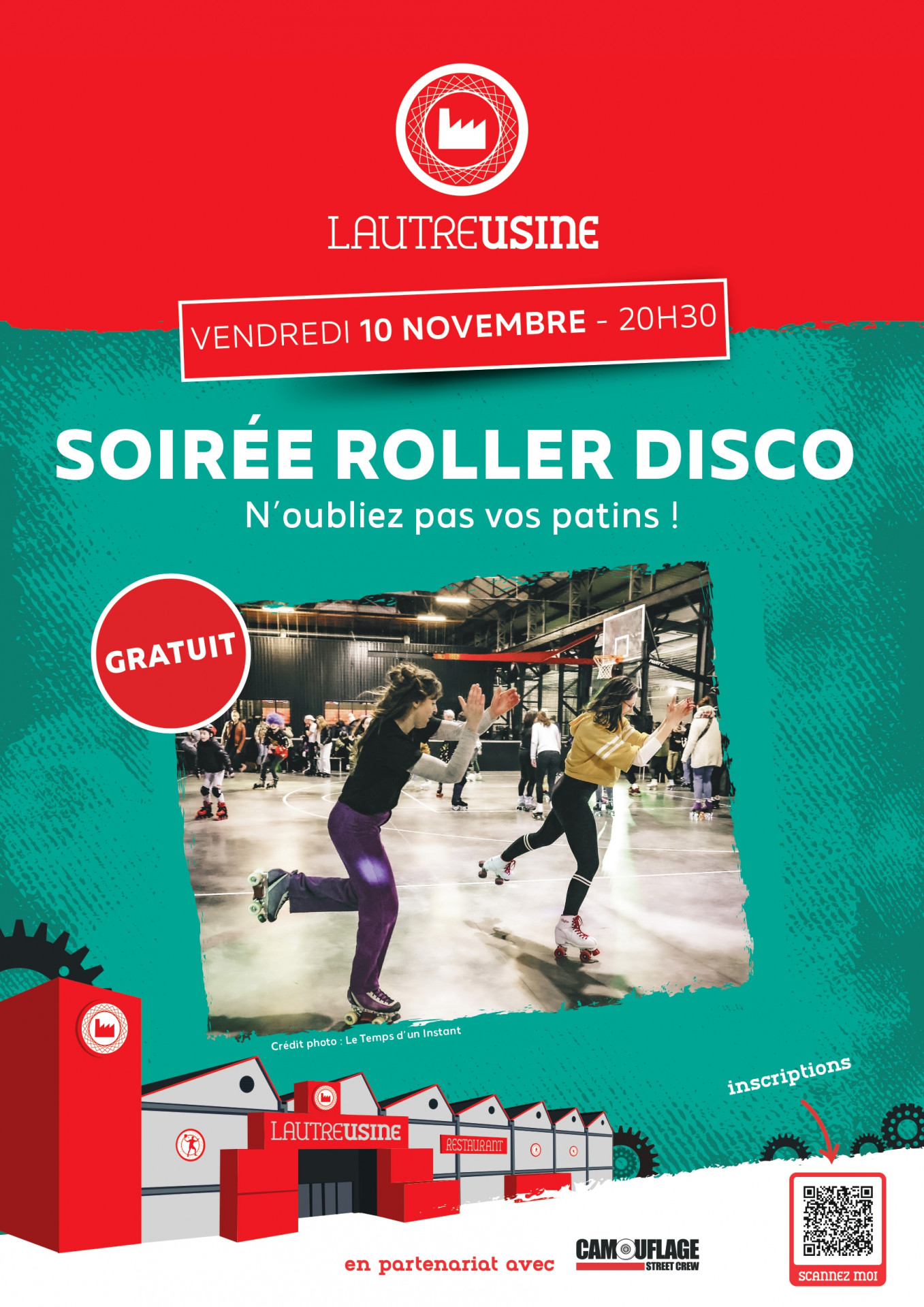 soirée roller disco autre usine cholet