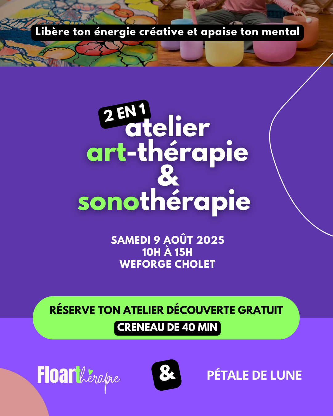 Atelier duo art-thérapie & sonothérapie
