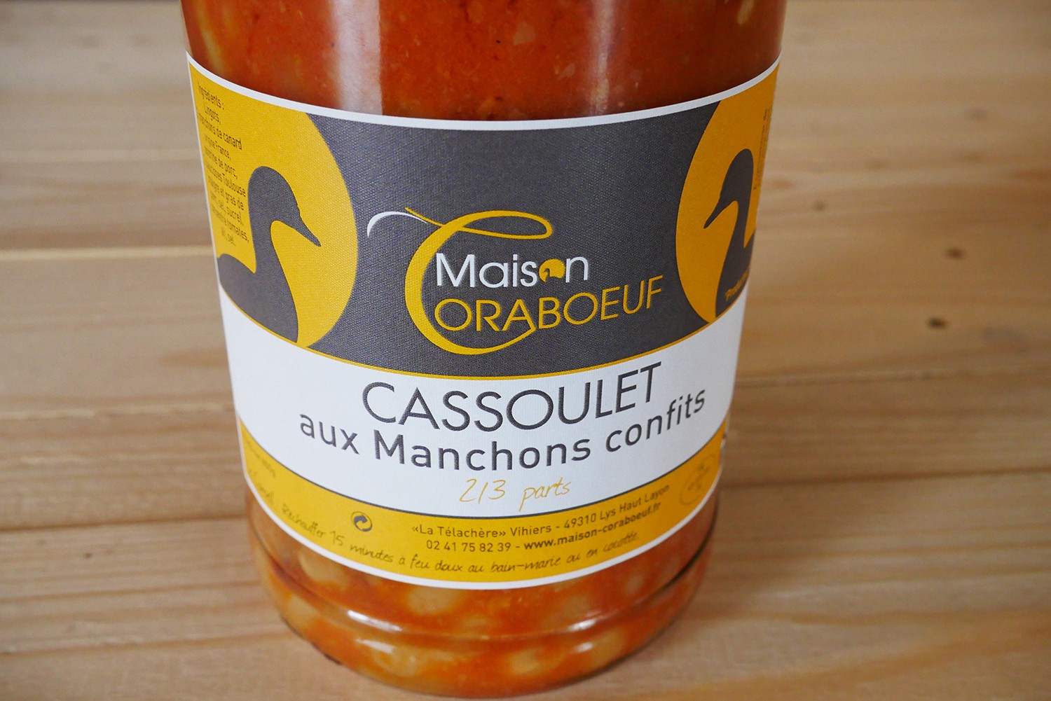 Cassoulet aux manchons confits