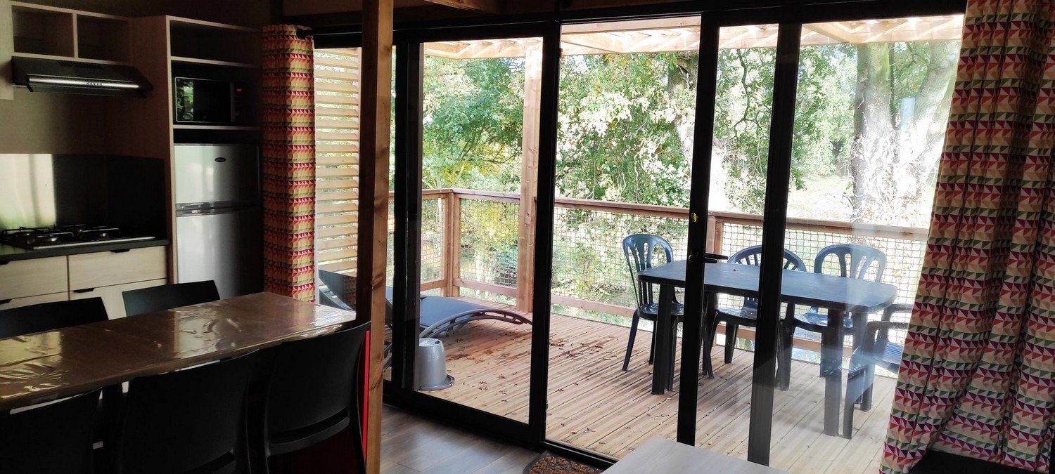 Chalet Insolite Bois Nature Ecolodge Camping Terrasse