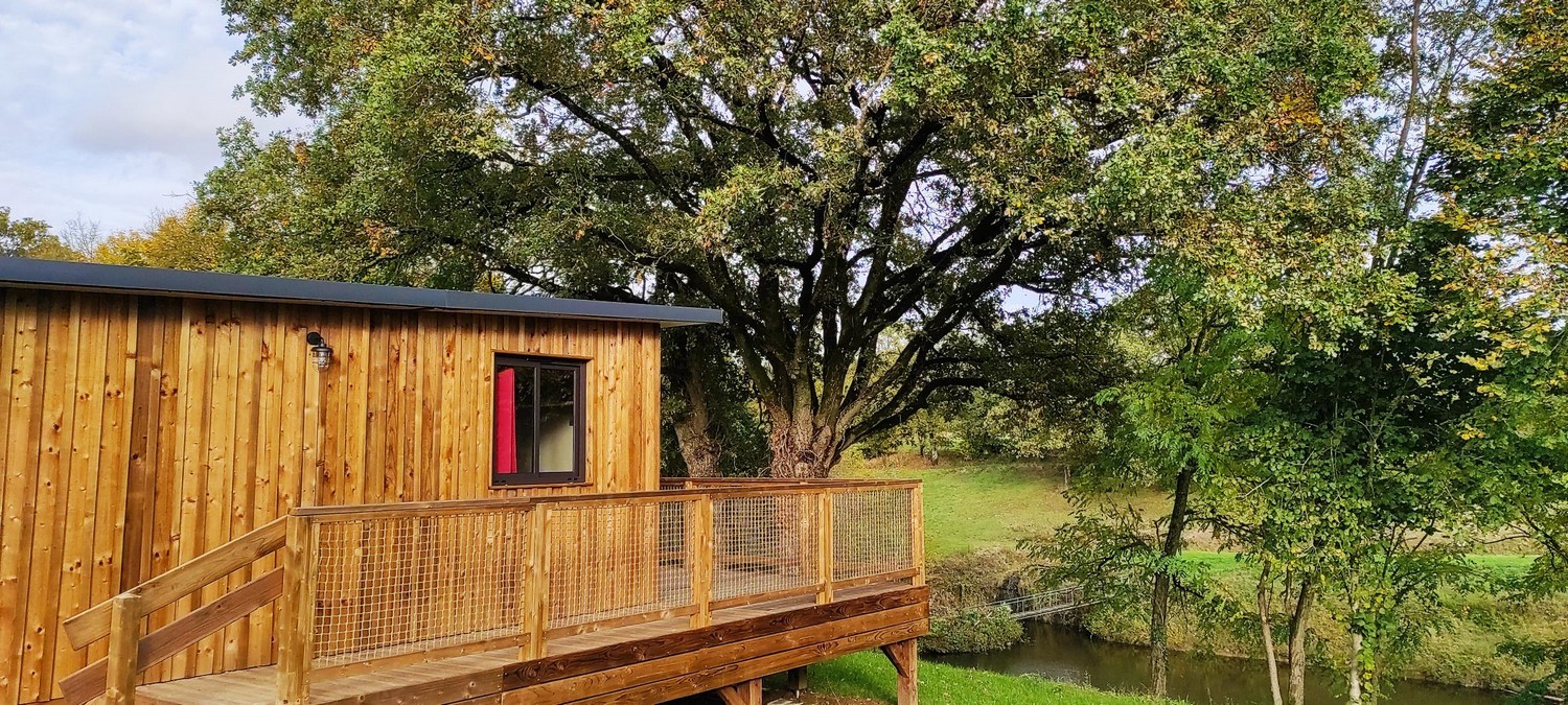 Chalet Insolite Bois Nature Ecolodge Camping Extérieur