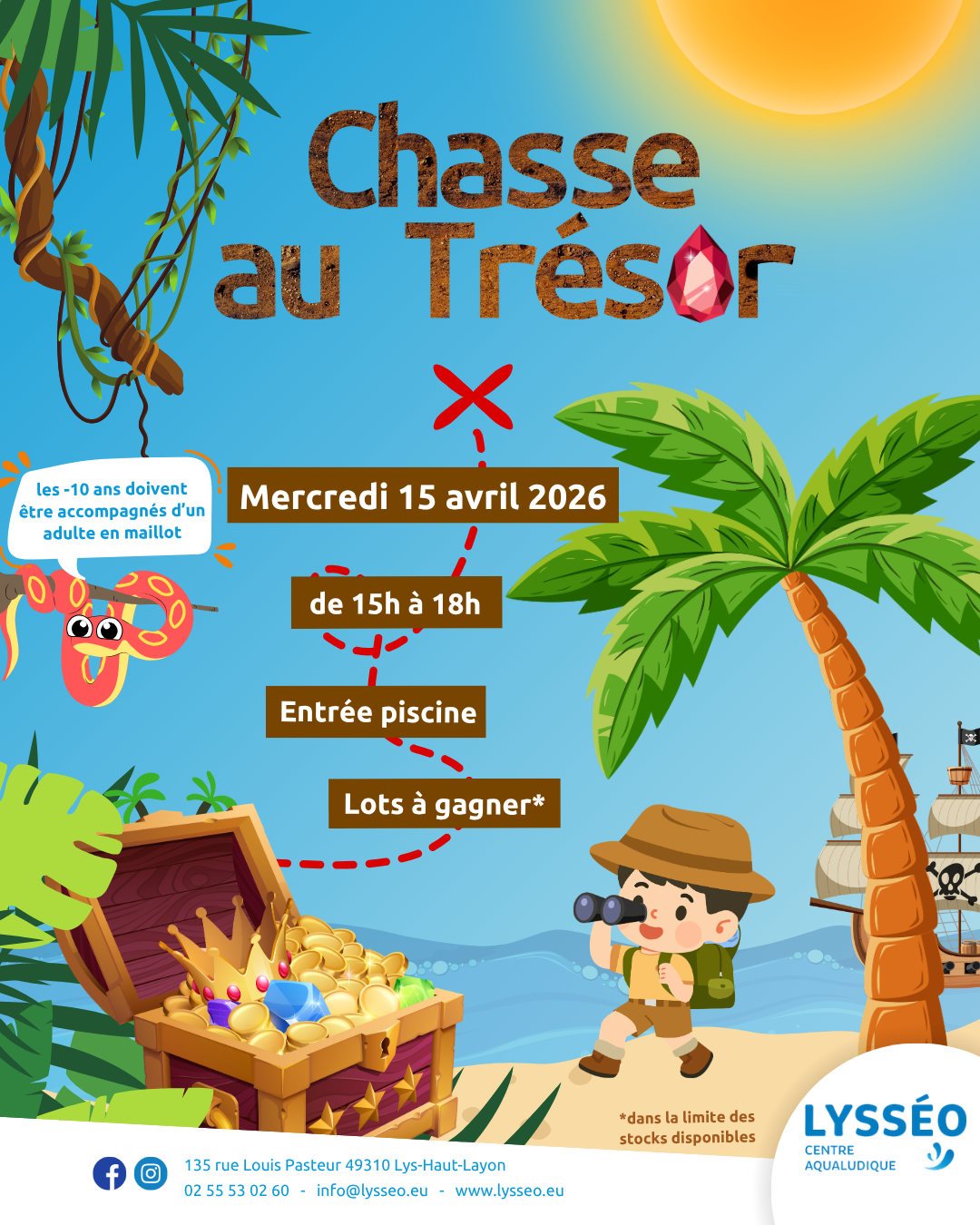 Agenda manifestation Vihiers Lys-Haut-Layon Chasse au trésor 15-04-26 Lysséo