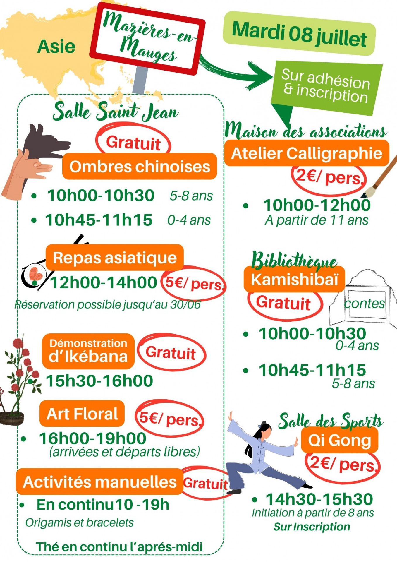 Agenda manifestation Chloro file autour du monde Nuaillé 