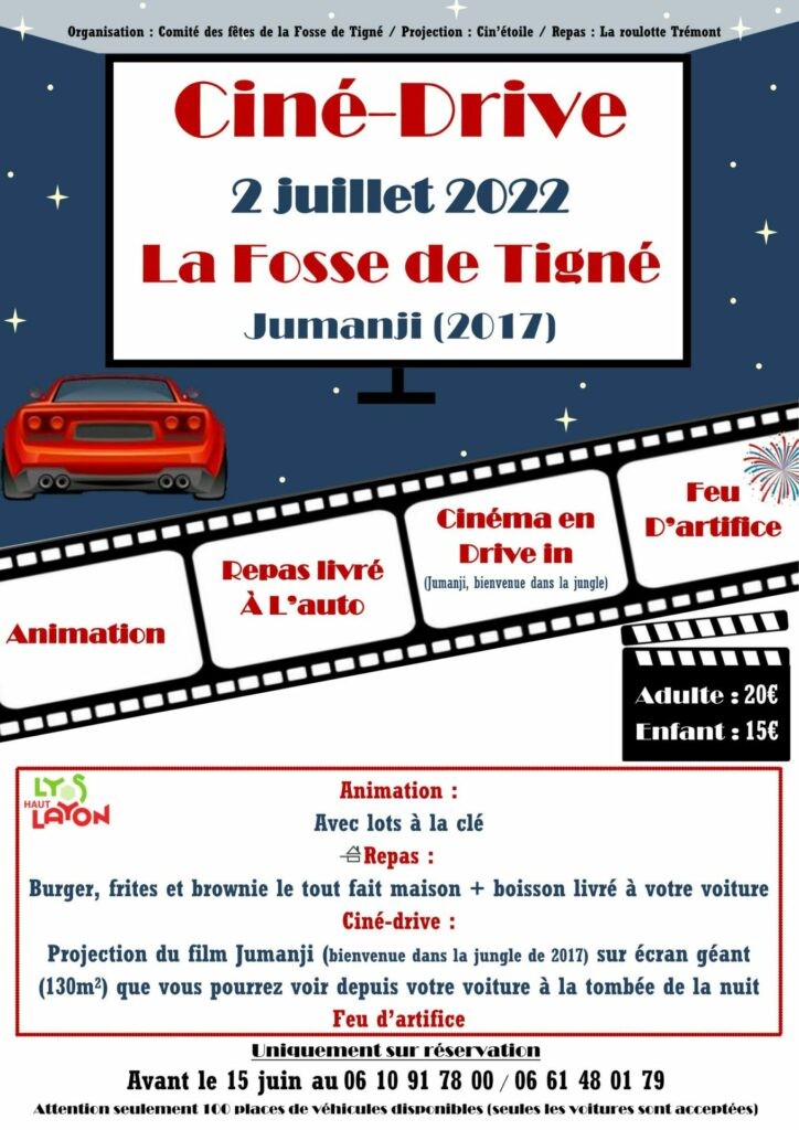 cine drive la fosse de tigné jumanji