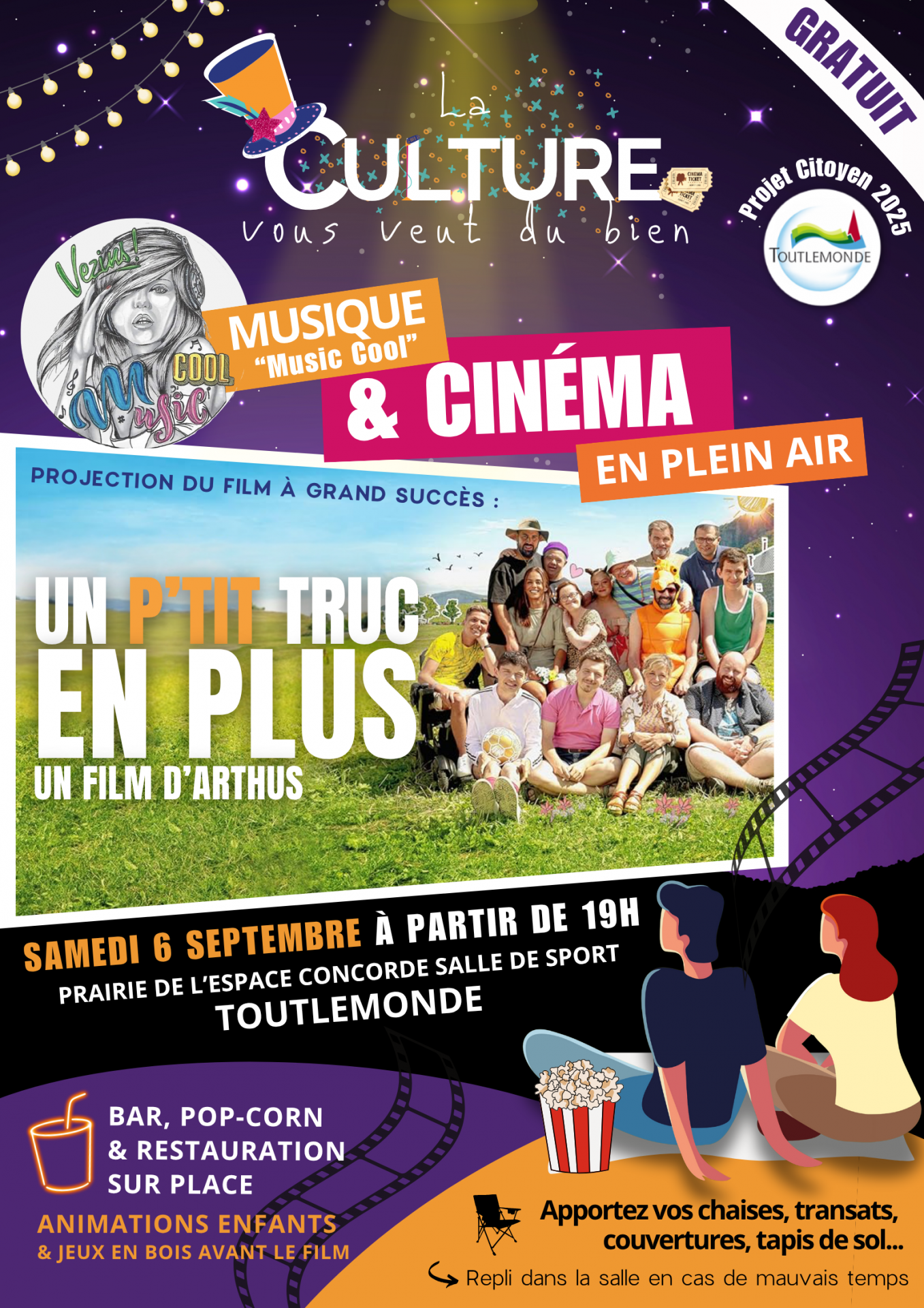 Cinéma en plein air - Un petit truc en plus