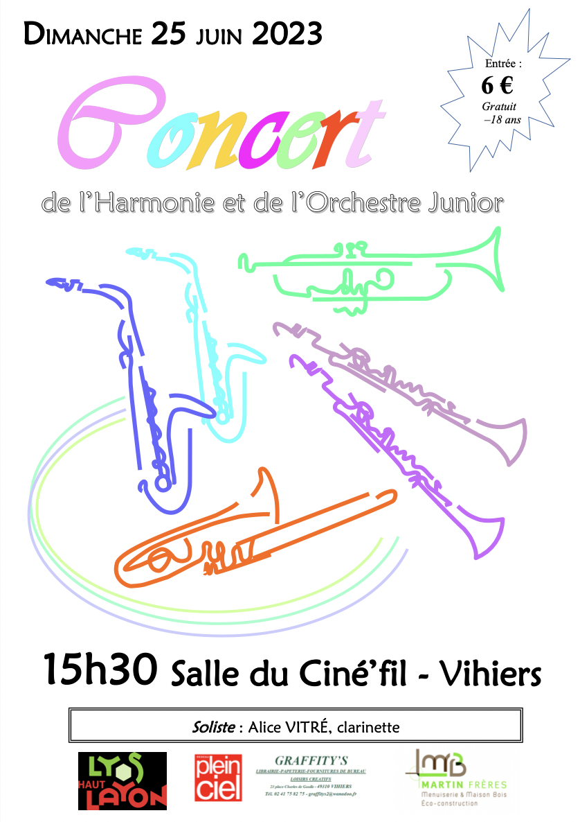 Agenda manifestation Concert d'été de l'Harmonie Lys-Haut-Layon