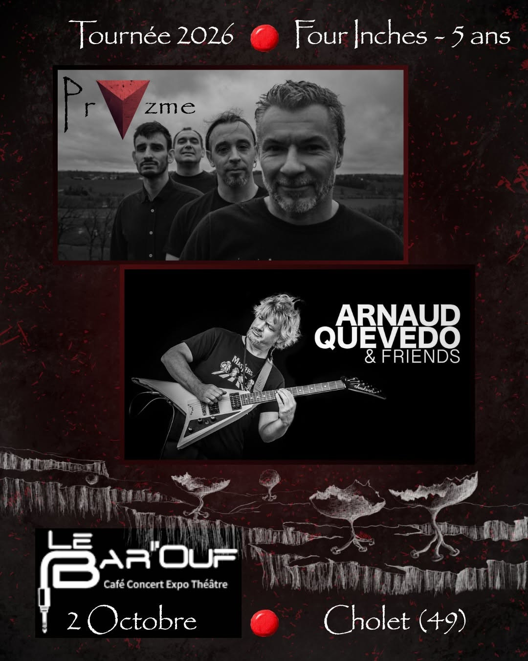 Concert Pryzme (Rock prog) et Arnaud Quevedo (Jazz-rock fusion) - © Pryzme Concert Pryzme (Rock prog) et Arnaud Quevedo (Jazz-rock fusion)
