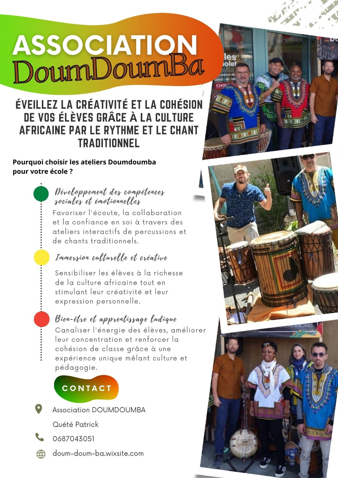 cours d'initiation percussions