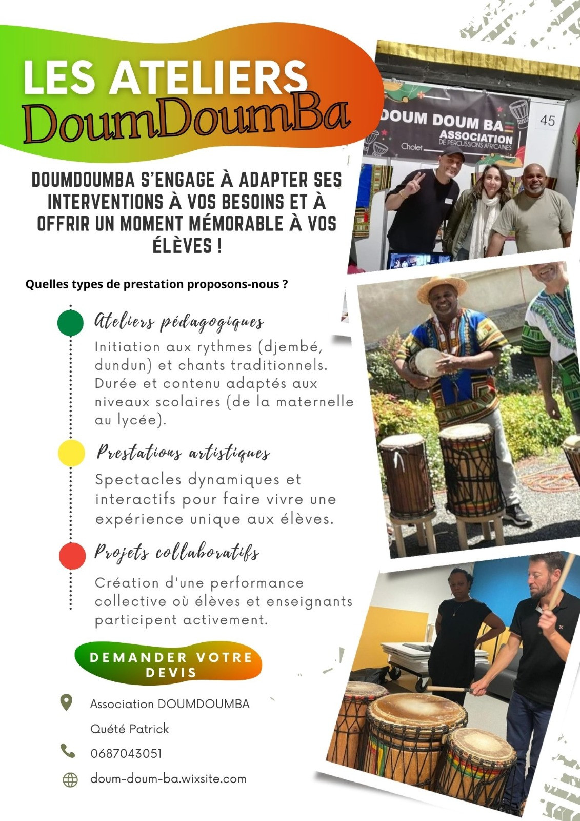 cours d'initiation percussions