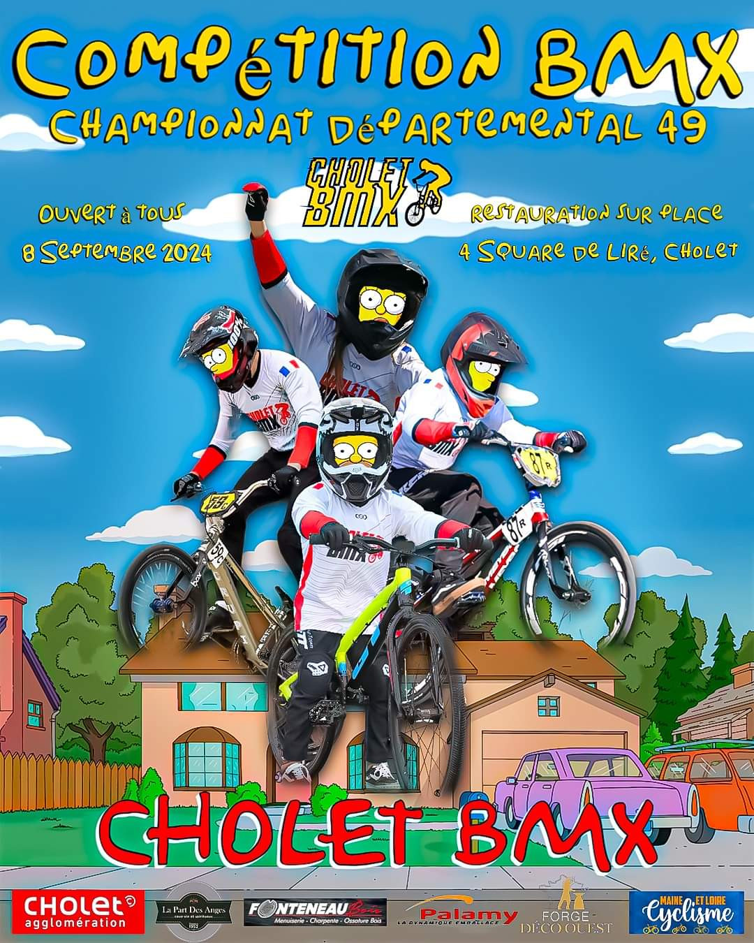Agenda manifestation COURSE CHOLET BMX 8 SEPTEMBRE 2024