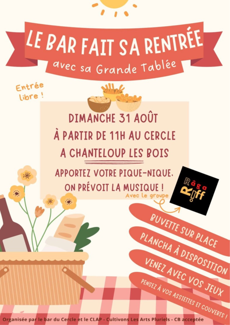 le bar fait sa rentrée chanteloup les Bois