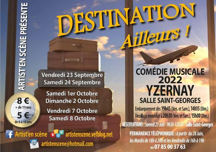 comédie musicales destination ailleurs yzernay