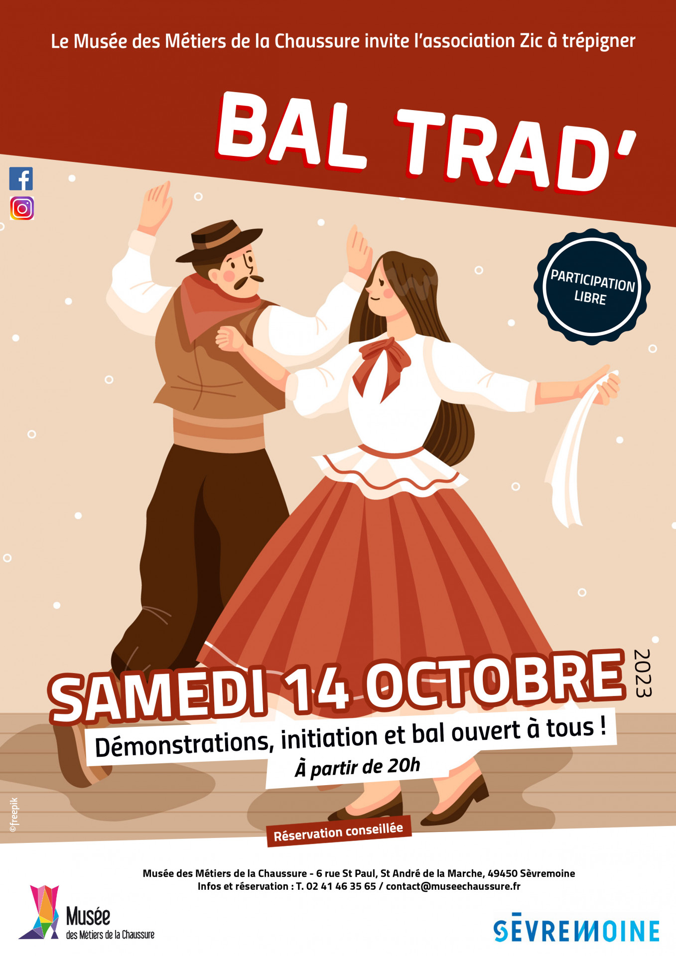 Bal trad musée des météiers de la chaussure st andré de la marche