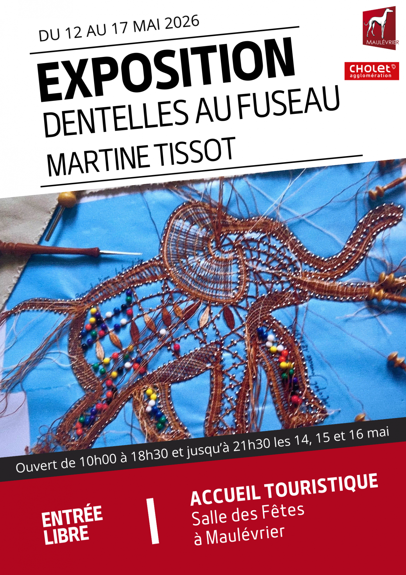 Exposition de Martine TISSOT, dentellière Exposition de Martine TISSOT, dentellière