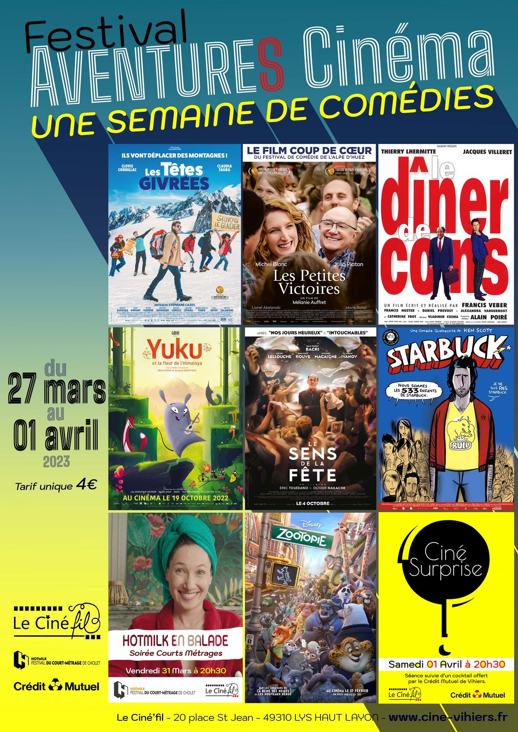 Festival Cinéma Comédie Ciné'fil Vihiers