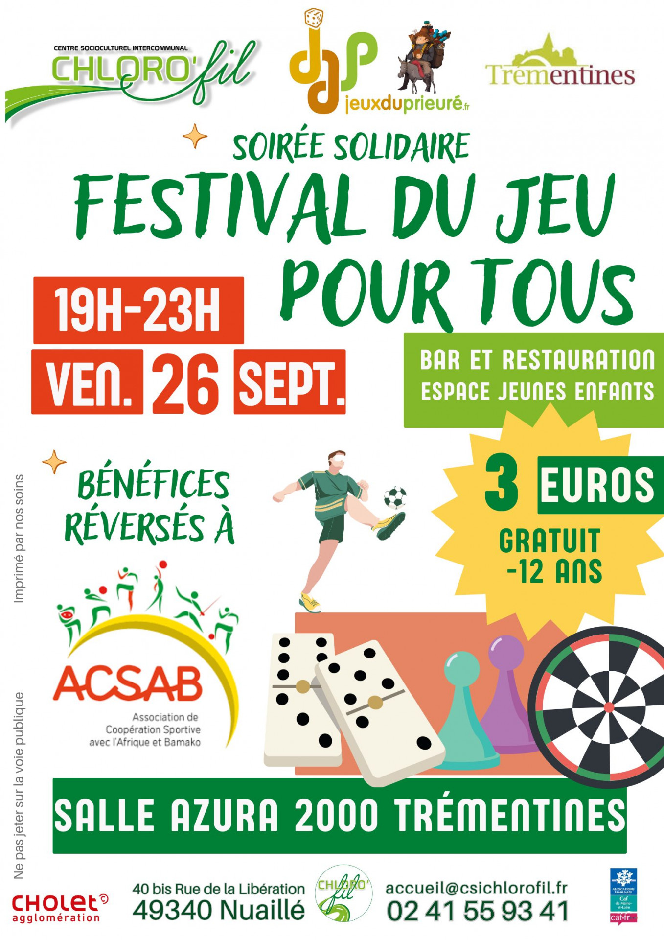 Festival du jeu - soirée solidaire