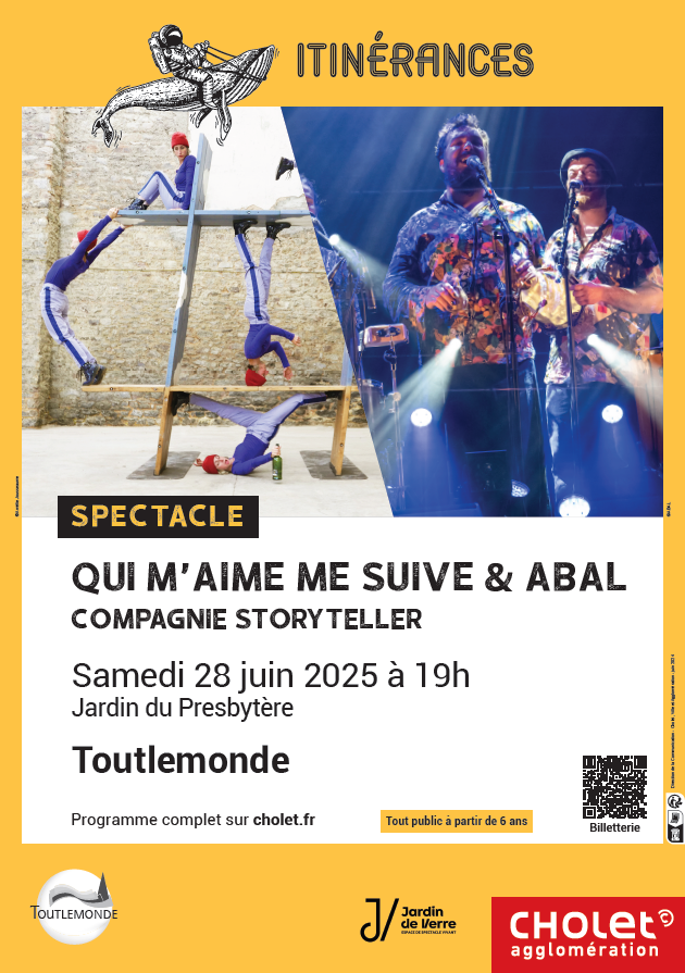 Festival Itinérances « Qui m’aime me suive » de la Compagnie Storyteller et ABAL.